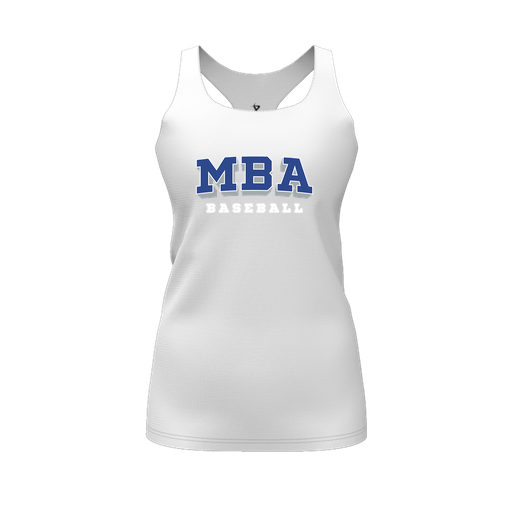 [FT0TRBWH-FYS-LOGO2] Decker Racerback Tank Top (Female Youth S, White, Logo 2)