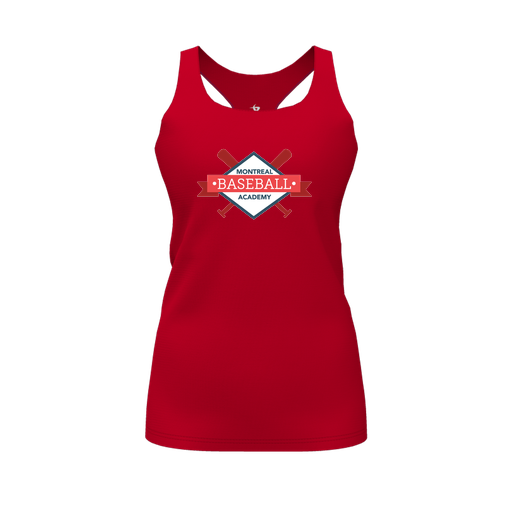 [FT0TRBRD-FYS-LOGO1] Decker Racerback Tank Top (Female Youth S, Red, Logo 1)