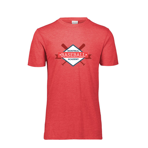 [FTSCUBRD-YS-LOGO1] Decker Youth Tri-Blend T-Shirt - Short Sleeve (Youth S, Red, Logo 1)