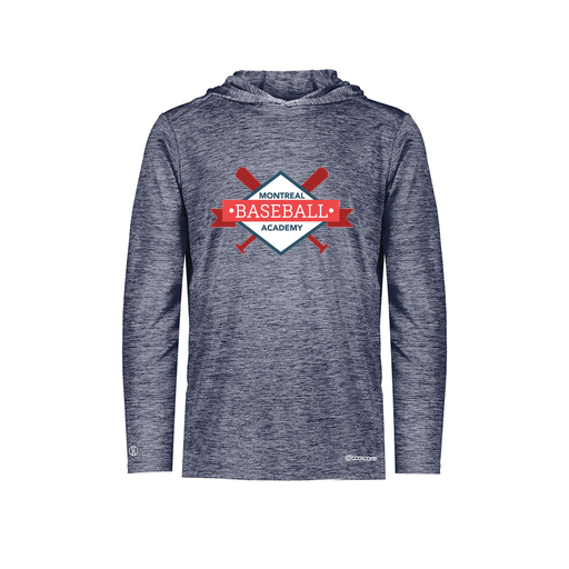 [FOLHCGNV-YS-LOGO1] Decker Youth Charge Hoodie (Youth S, Navy, Logo 1)