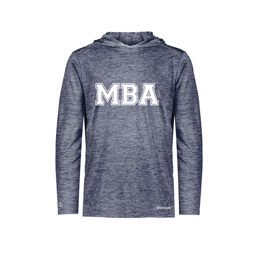 [FOLHCGNV-YS-LOGO3] Decker Youth Charge Hoodie (Youth S, Navy, Logo 3)