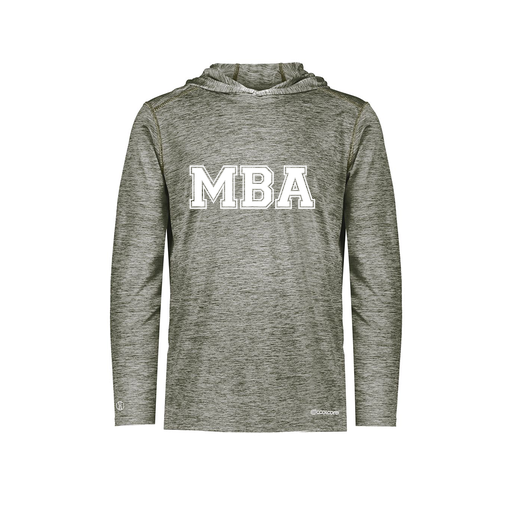 [FOLHCGGY-YS-LOGO3] Decker Youth Charge Hoodie (Youth S, Gray, Logo 3)