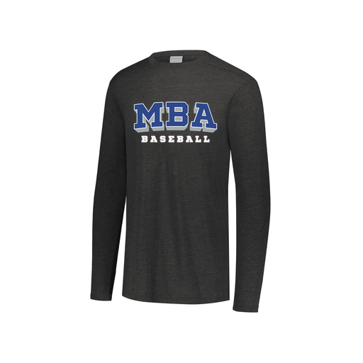 [FTLCUBBK-YS-LOGO2] Decker Youth Tri-Blend T-Shirt - Long Sleeve (Youth S, Black, Logo 2)