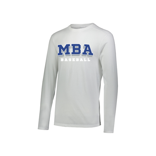 [FTLCUBWH-YS-LOGO2] Decker Youth Tri-Blend T-Shirt - Long Sleeve (Youth S, White, Logo 2)